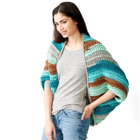 Caron® Chunky Cakes™ Crochet Blanket Cardigan Projects Michaels