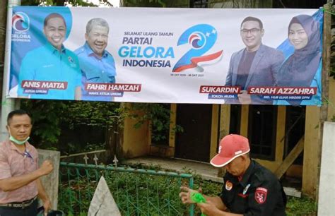 Sambut HUT Ke 2 Gelora Tebar Puluhan Ribu Spanduk Di Banten Dan