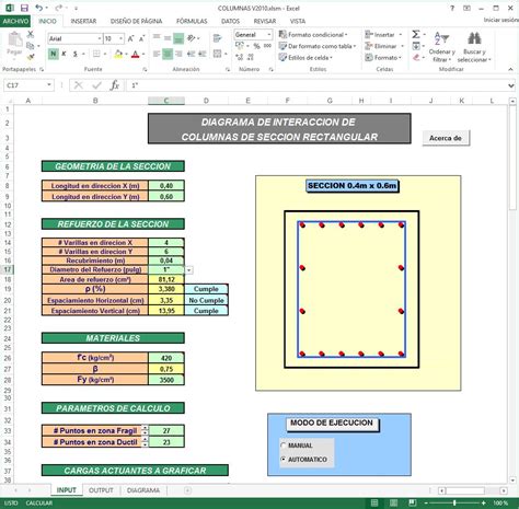 La Cueva De Jj Excel Para Diagrama De Interacción De Columnas