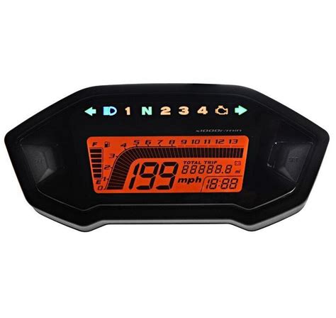 Universal Lcd Digital Backlight Motorcycle Odometer Speedometer