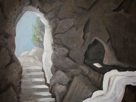 Empty Tomb Painting By Jeanette Hall Fine Art America