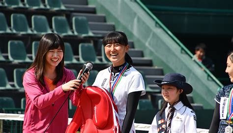 第40回全国選抜高校テニス大会 女子個人戦表彰式が開催されました 第46回全国選抜高校テニス大会