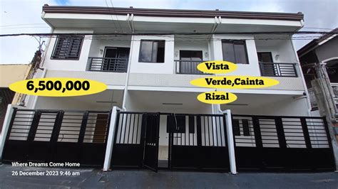 Vista Verde Executive Village Cainta Rizal Youtube