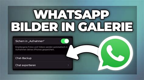 Whatsapp Bilder In Der Galerie Speichern Videos Sichern Tutorial