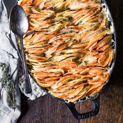 Check Out Root Vegetable Gratin With Gruyere And Thyme Recipe And More From Sur La Table Root