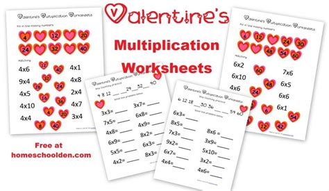 Valentine S Day Multiplication Worksheets