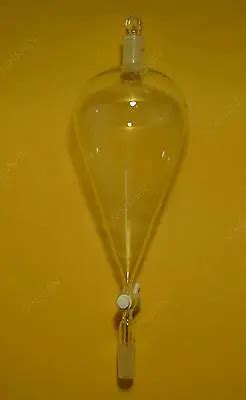 Ml Glass Separatory Funnel Pyriform Ptfe Stopcock Lab