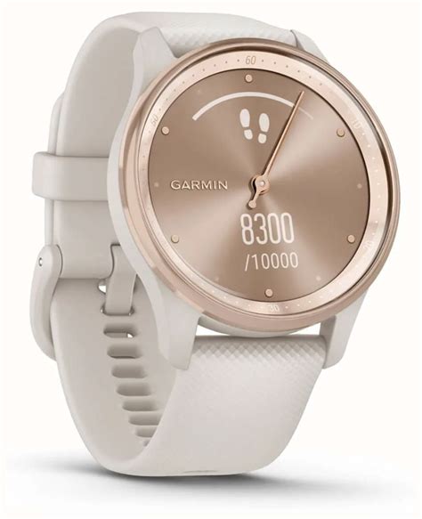 Garmin Vivomove Trend Peach Gold Stainless Steel Bezel With Ivory Case