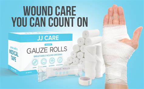 Amazon Jj Care Gauze Rolls Pack Of Individually Wrapped Gauze