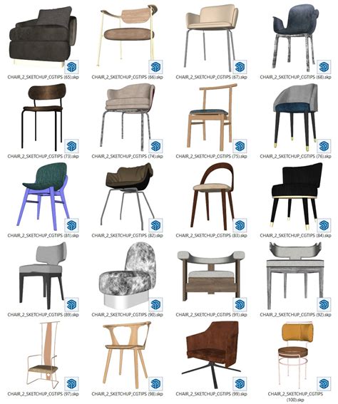 7211. Free Sketchup Chair Model Download