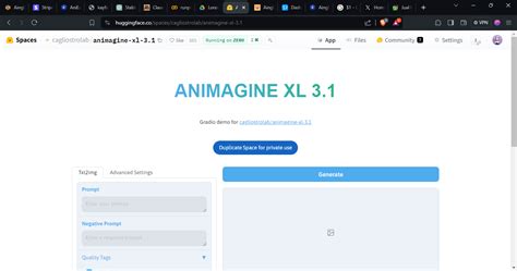 Cagliostrolab Animagine Xl 3 1 App Not Loading