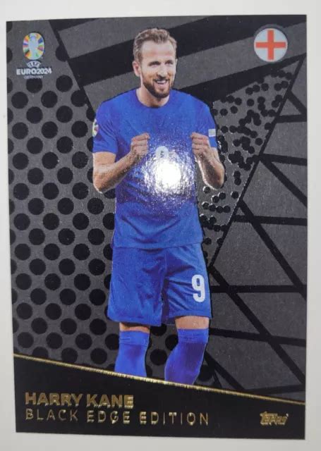 Topps Match Attax Uefa Euro Em Be Harry Kane Black Edge Edition