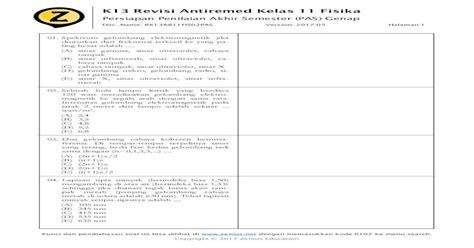 K Revisi Antiremed Kelas Fisika Zenius Education K