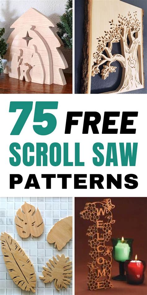 75 Free Scroll Saw Patterns For Beginners And Advanced Arte Em Madeira Artesanato Arte