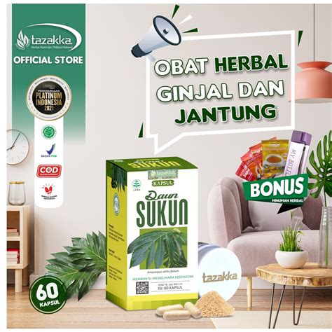 Jual Daun Sukun Kering Ekstrak Herbal Tazakka Original Halal BPOM Isi