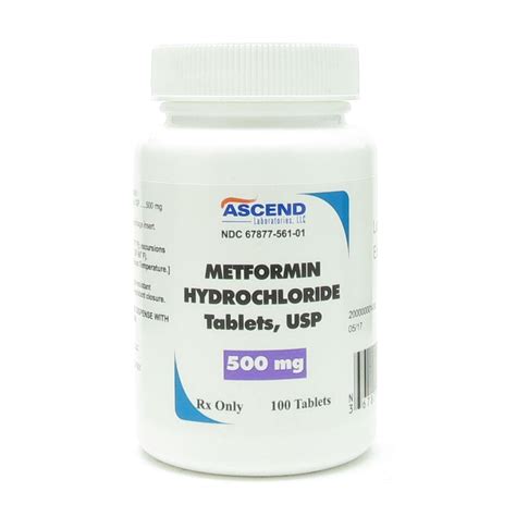 Metformin, 500mg, 100 Tablets/Bottle | McGuff Medical Products