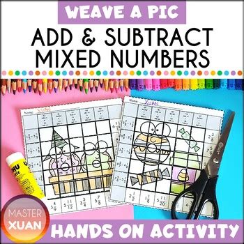 Add And Subtract Mixed Numbers With Unlike Denominators Hands On Activities