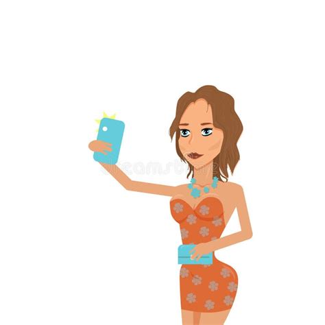 Woman Taking Sexy Selfie Stock Illustrations 89 Woman Taking Sexy