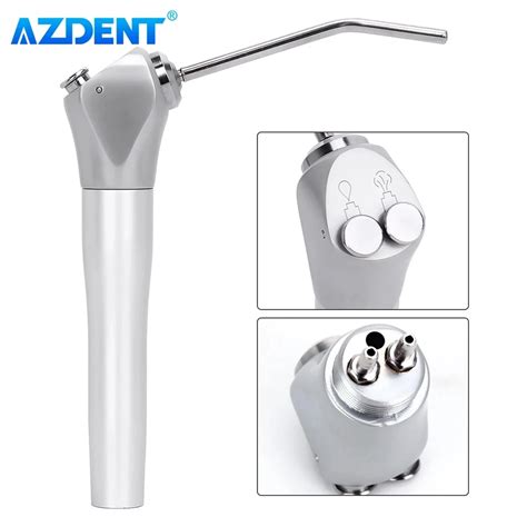 Dental 3 Way Syringe Air Water Spray 2 Nozzles Tips Azdent Triple 3 Way Syringe Handpiece