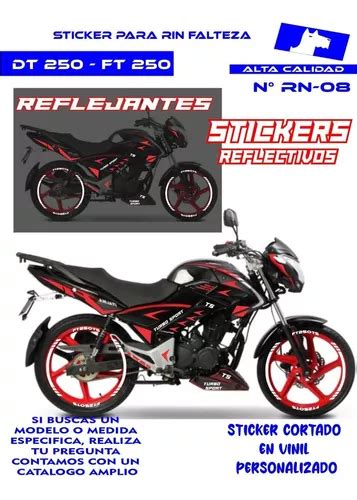 Kit Stickers Italika Ft Ts Completo Incluye Rines Person Env O Gratis