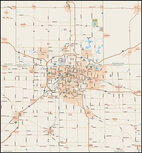 Lansing Metro Map | Digital Vector | Creative Force