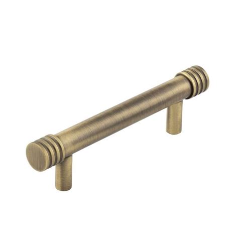 Sturt Cabinet Handle 96mm Antique Brass Lacquered Broughtons Lighting And Ironmongery