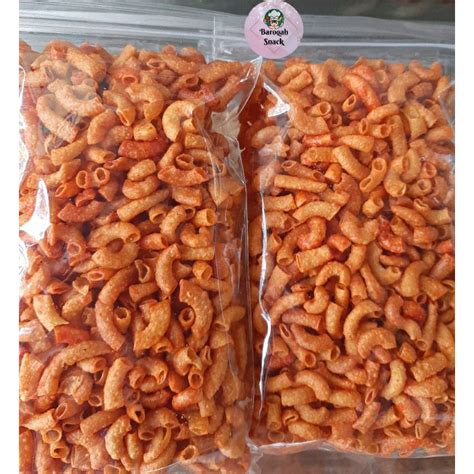 Jual MAKARONI PEDAS BANTET 220GR MAKARONI KERANG BUMBU NASI GORENG