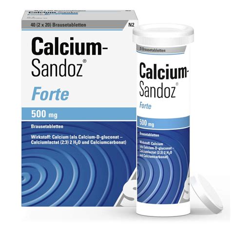 Calcium Sandoz Forte Mg Brausetabletten X St Ck Online Kaufen