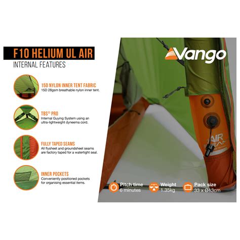 Vango F Helium Ul Air Person Tent Free Eu Delivery Bergfreunde Eu