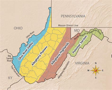 Allegheny Plateau Map