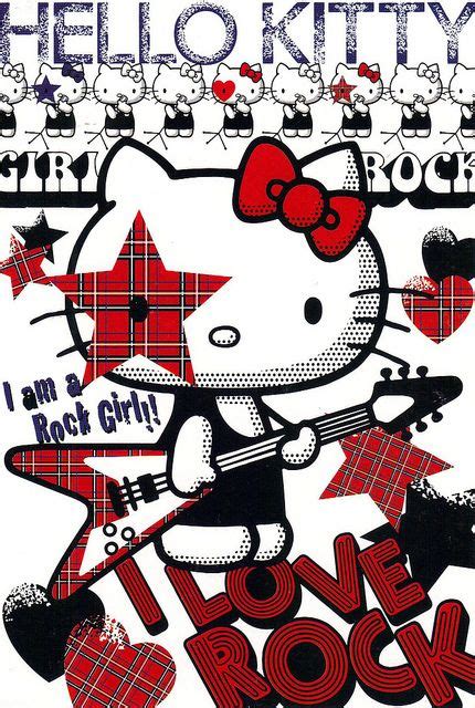 Rocker Hello Kitty Hello Kitty Rock Ad Postcard Flickr Photo