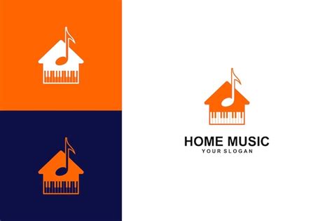 Premium Vector | Home music logo design and icons