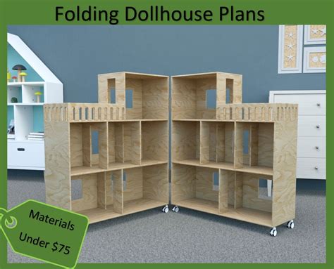 Folding Dollhouse Build Plans Etsy