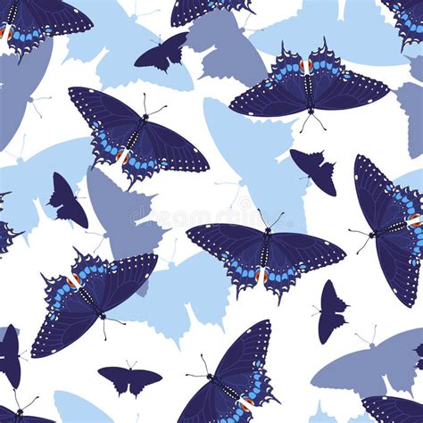 Butterflies Seamless Pattern Stock Vector Illustration Of Insect