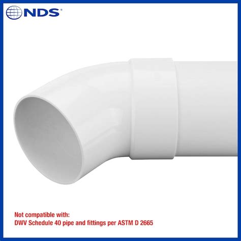 Nds Pvc Sewer And Drain 45 Degree Street Elbow 4 In Hub X Spt L4p03st At