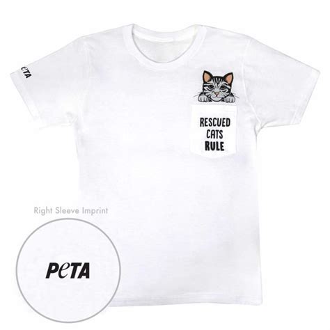 Rescued Cat Pocket T-Shirt