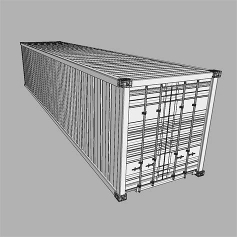 Shipping Container Detailed 3D Model $8 - .max .ma .fbx - Free3D