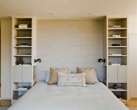 Built In Shelves Around Bed Houzz