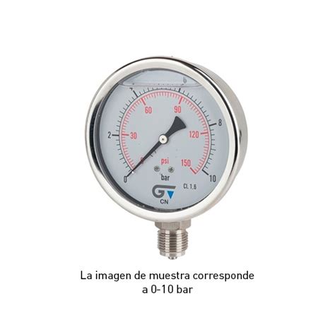 MANÓMETRO DE GLICERINA 1 2 100mm 0 6 BAR VERTICAL Castellón Venta