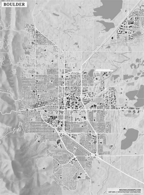 Boulder Figure Ground Vector Map Boundless Maps