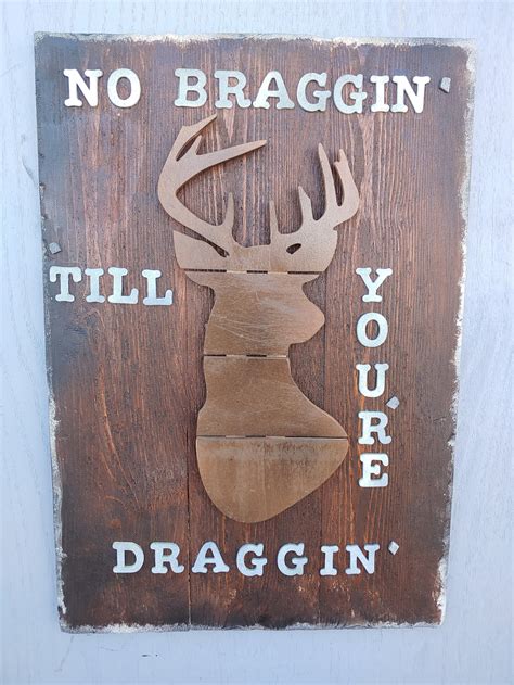 Rustic Deer Hunting Wall Art Wildlife Woodland Deer Camp Buck - Etsy