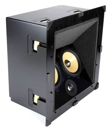 An Open Black Box With Two Speakers On Its Sides And One Speaker In