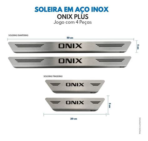 Soleira Em Inox P Onix Plus Frete Gr Tis