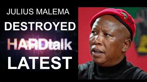 Julius Malema Interview On Bbc Hard Talk With Stephen Sackur Youtube