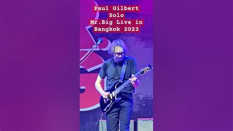 Paul Golbert Solo Mrbig Live In Bangkok 2023 Youtube