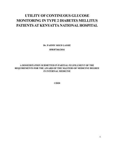 Solution Fahmy Utility Of Continuous Glucose Monitoring In Type 2