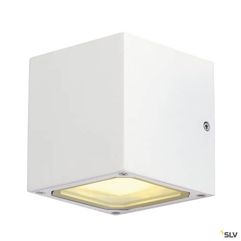 Applique extérieure SLV SITRA CUB blanc GX53 TCR TSE 2x 9W max IP44