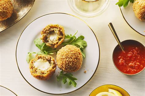 Cheesy Mushroom Arancini Recipe Cook With Campbells Canada