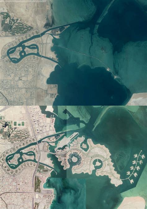 The Pearl in 2003 and 2020! : r/qatar