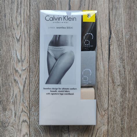 Calvin Klein Underwear Women S 3 Pack Seamless Bikini Size S EBay